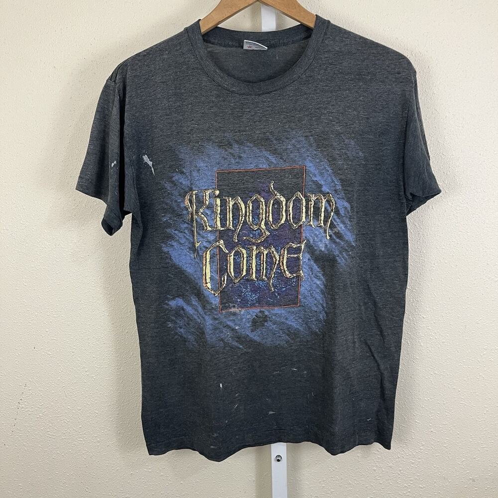 Vintage 1988 Kingdom Come World Tour Tee L Large Healthknit Single Stitch